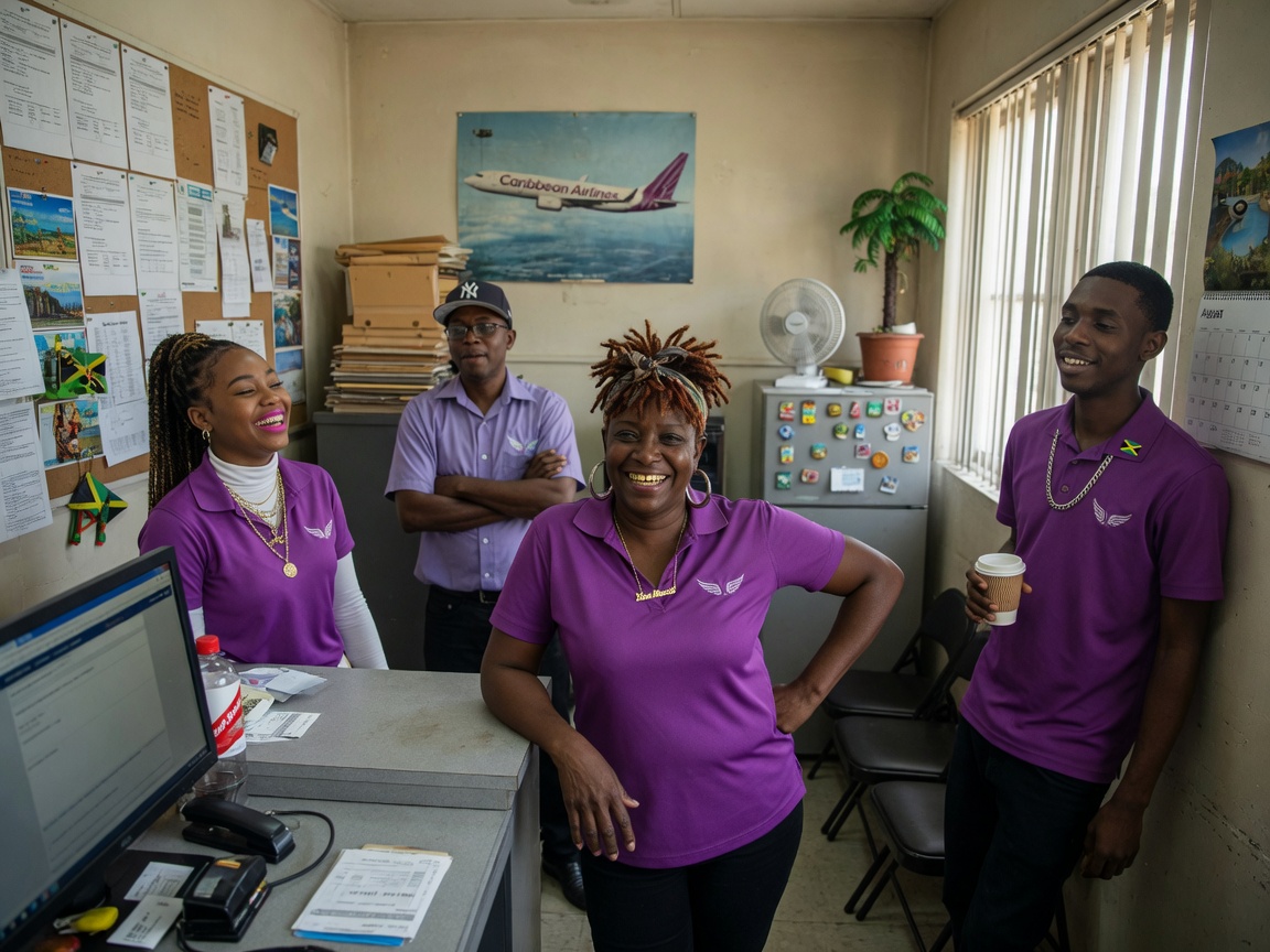 The Express Flight Assistance JFK team at work in Jamaica (Queens)